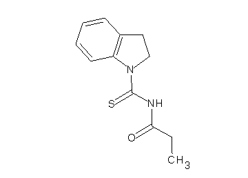 N-(2,3-dihydro-1H-indol-1-ylcarbonothioyl)propanamide - Click Image to Close