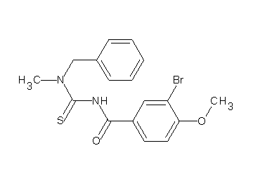 N-{[benzyl(methyl)amino]carbonothioyl}-3-bromo-4-methoxybenzamide - Click Image to Close