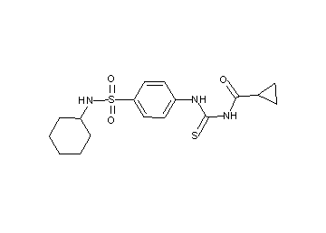 N-[({4-[(cyclohexylamino)sulfonyl]phenyl}amino)carbonothioyl]cyclopropanecarboxamide