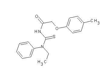 N-{[ethyl(phenyl)amino]carbonothioyl}-2-(4-methylphenoxy)acetamide - Click Image to Close