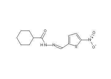 N'-[(5-nitro-2-thienyl)methylene]cyclohexanecarbohydrazide - Click Image to Close