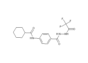 N-(4-{[2-(trifluoroacetyl)hydrazino]carbonyl}phenyl)cyclohexanecarboxamide