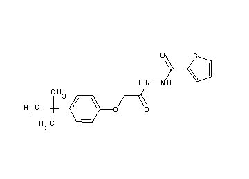 N'-[2-(4-tert-butylphenoxy)acetyl]-2-thiophenecarbohydrazide - Click Image to Close
