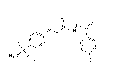 N'-[(4-tert-butylphenoxy)acetyl]-4-fluorobenzohydrazide - Click Image to Close