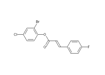 2-bromo-4-chlorophenyl 3-(4-fluorophenyl)acrylate - Click Image to Close