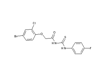 2-(4-bromo-2-chlorophenoxy)-N-{[(4-fluorophenyl)amino]carbonothioyl}acetamide - Click Image to Close