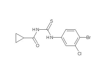 N-{[(4-bromo-3-chlorophenyl)amino]carbonothioyl}cyclopropanecarboxamide