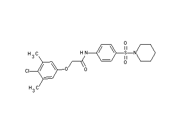 2-(4-chloro-3,5-dimethylphenoxy)-N-[4-(1-piperidinylsulfonyl)phenyl]acetamide - Click Image to Close