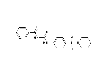 N-({[4-(1-piperidinylsulfonyl)phenyl]amino}carbonothioyl)benzamide - Click Image to Close