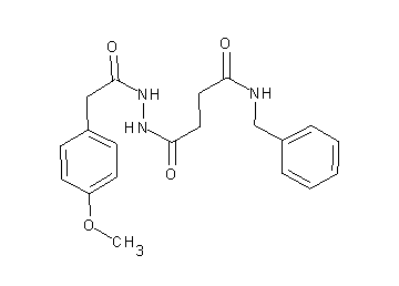 N-benzyl-4-{2-[(4-methoxyphenyl)acetyl]hydrazino}-4-oxobutanamide - Click Image to Close