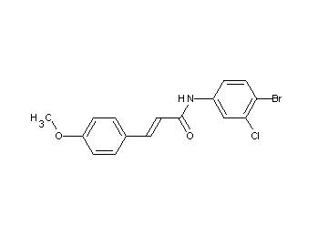 N-(4-bromo-3-chlorophenyl)-3-(4-methoxyphenyl)acrylamide - Click Image to Close