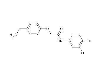 N-(4-bromo-3-chlorophenyl)-2-(4-ethylphenoxy)acetamide - Click Image to Close