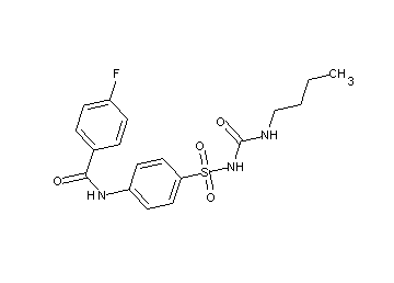 N-[4-({[(butylamino)carbonyl]amino}sulfonyl)phenyl]-4-fluorobenzamide - Click Image to Close
