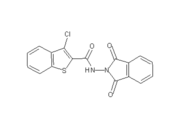 3-chloro-N-(1,3-dioxo-1,3-dihydro-2H-isoindol-2-yl)-1-benzothiophene-2-carboxamide