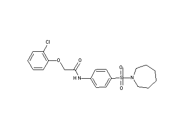 N-[4-(1-azepanylsulfonyl)phenyl]-2-(2-chlorophenoxy)acetamide - Click Image to Close