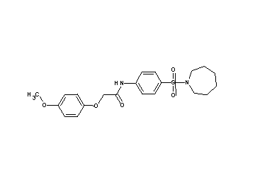 N-[4-(1-azepanylsulfonyl)phenyl]-2-(4-methoxyphenoxy)acetamide - Click Image to Close