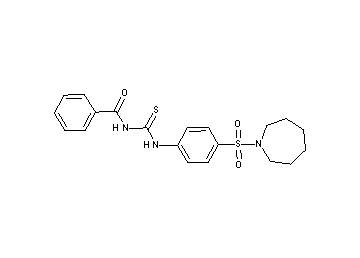 N-({[4-(1-azepanylsulfonyl)phenyl]amino}carbonothioyl)benzamide - Click Image to Close