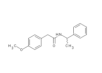 2-(4-methoxyphenyl)-N-(1-phenylethyl)acetamide - Click Image to Close