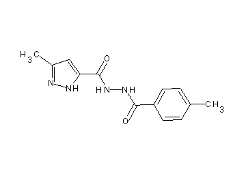 3-methyl-N'-(4-methylbenzoyl)-1H-pyrazole-5-carbohydrazide - Click Image to Close