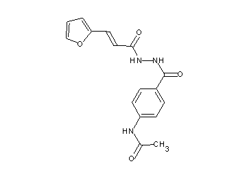 N-[4-({2-[3-(2-furyl)acryloyl]hydrazino}carbonyl)phenyl]acetamide - Click Image to Close