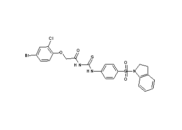 2-(4-bromo-2-chlorophenoxy)-N-({[4-(2,3-dihydro-1H-indol-1-ylsulfonyl)phenyl]amino}carbonothioyl)acetamide - Click Image to Close