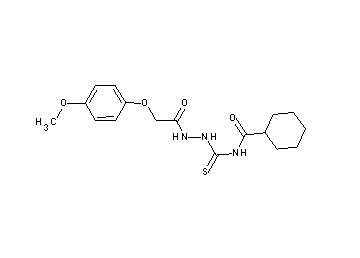 N-({2-[(4-methoxyphenoxy)acetyl]hydrazino}carbonothioyl)cyclohexanecarboxamide - Click Image to Close