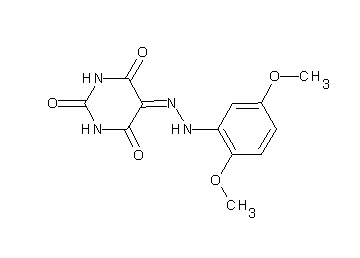 5-[(2,5-dimethoxyphenyl)hydrazono]-2,4,6(1H,3H,5H)-pyrimidinetrione - Click Image to Close