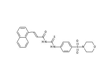 N-({[4-(4-morpholinylsulfonyl)phenyl]amino}carbonothioyl)-3-(1-naphthyl)acrylamide - Click Image to Close