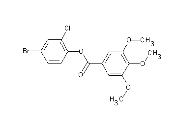 4-bromo-2-chlorophenyl 3,4,5-trimethoxybenzoate - Click Image to Close