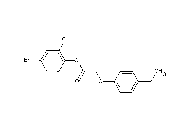 4-bromo-2-chlorophenyl (4-ethylphenoxy)acetate
