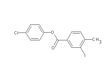 4-chlorophenyl 3-iodo-4-methylbenzoate
