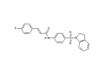N-[4-(2,3-dihydro-1H-indol-1-ylsulfonyl)phenyl]-3-(4-fluorophenyl)acrylamide - Click Image to Close