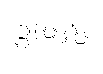 2-bromo-N-(4-{[ethyl(phenyl)amino]sulfonyl}phenyl)benzamide - Click Image to Close