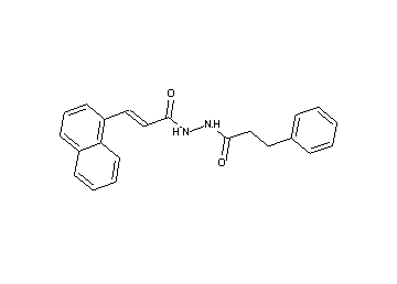 3-(1-naphthyl)-N'-(3-phenylpropanoyl)acrylohydrazide - Click Image to Close