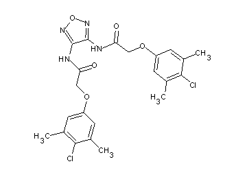 N,N'-1,2,5-oxadiazole-3,4-diylbis[2-(4-chloro-3,5-dimethylphenoxy)acetamide] - Click Image to Close