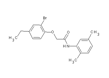 2-(2-bromo-4-ethylphenoxy)-N-(2,5-dimethylphenyl)acetamide - Click Image to Close