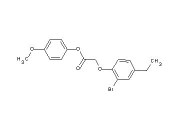 4-methoxyphenyl (2-bromo-4-ethylphenoxy)acetate - Click Image to Close