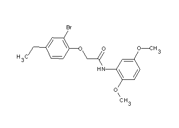 2-(2-bromo-4-ethylphenoxy)-N-(2,5-dimethoxyphenyl)acetamide - Click Image to Close