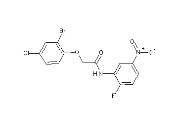 2-(2-bromo-4-chlorophenoxy)-N-(2-fluoro-5-nitrophenyl)acetamide
