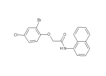 2-(2-bromo-4-chlorophenoxy)-N-1-naphthylacetamide - Click Image to Close
