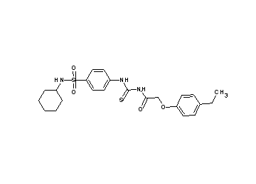 N-[({4-[(cyclohexylamino)sulfonyl]phenyl}amino)carbonothioyl]-2-(4-ethylphenoxy)acetamide - Click Image to Close
