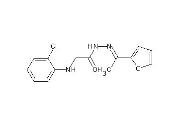 2-[(2-chlorophenyl)amino]-N'-[1-(2-furyl)ethylidene]acetohydrazide (non-preferred name) - Click Image to Close