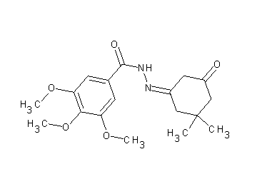 N'-(3,3-dimethyl-5-oxocyclohexylidene)-3,4,5-trimethoxybenzohydrazide - Click Image to Close