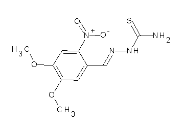 4,5-dimethoxy-2-nitrobenzaldehyde thiosemicarbazone - Click Image to Close
