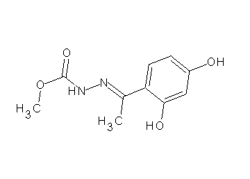 methyl 2-[1-(2,4-dihydroxyphenyl)ethylidene]hydrazinecarboxylate - Click Image to Close
