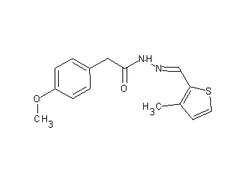 2-(4-methoxyphenyl)-N'-[(3-methyl-2-thienyl)methylene]acetohydrazide - Click Image to Close