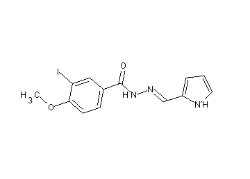 3-iodo-4-methoxy-N'-(1H-pyrrol-2-ylmethylene)benzohydrazide - Click Image to Close