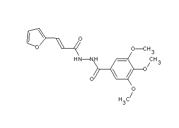 N'-[3-(2-furyl)acryloyl]-3,4,5-trimethoxybenzohydrazide - Click Image to Close