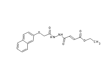 ethyl 4-{2-[(2-naphthyloxy)acetyl]hydrazino}-4-oxo-2-butenoate