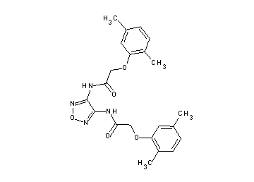 N,N'-1,2,5-oxadiazole-3,4-diylbis[2-(2,5-dimethylphenoxy)acetamide] - Click Image to Close